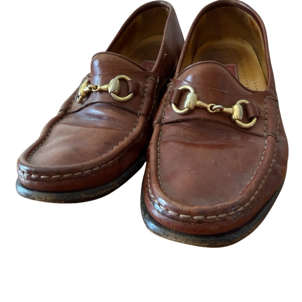 Horsebit Leather Loafers with Gold Accent by Cole Haan Size Men’s 9 M - Picture 3 of 12